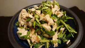 クレソンと鶏ささみ