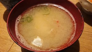 味噌汁　北千住にぎりの一歩