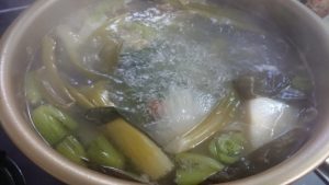 アゴと帆立と野菜出汁の塩ちゃんこ鍋（大体30人前）