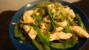 ピーマンと鶏ささみ