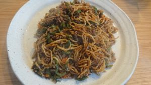 カレー挽肉焼きそば