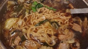 モツ鍋の〆のちゃんぽん