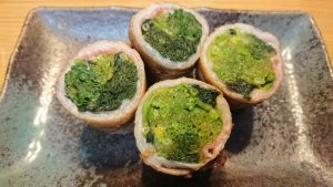 ほうれん草の豚巻き