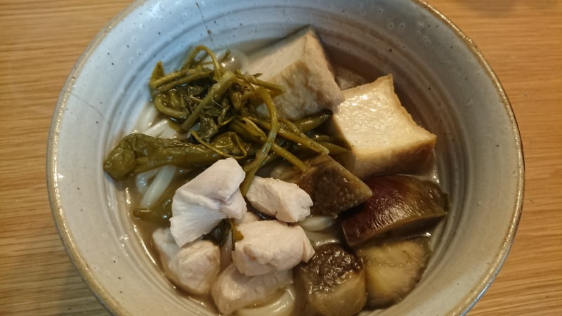 鶏胸肉と茄子と厚揚げの白だし煮