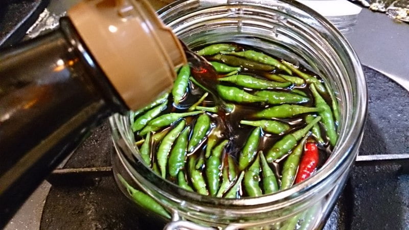 野郎飯流・青とうがらし醤油・伊豆大島風