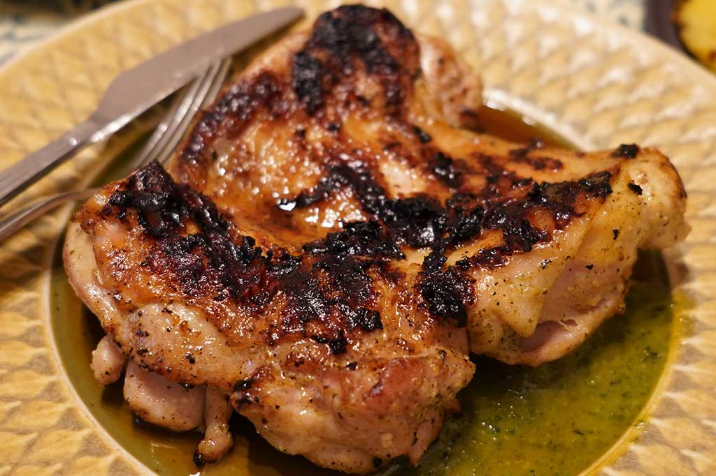 鶏もも肉バジル麹焼き
