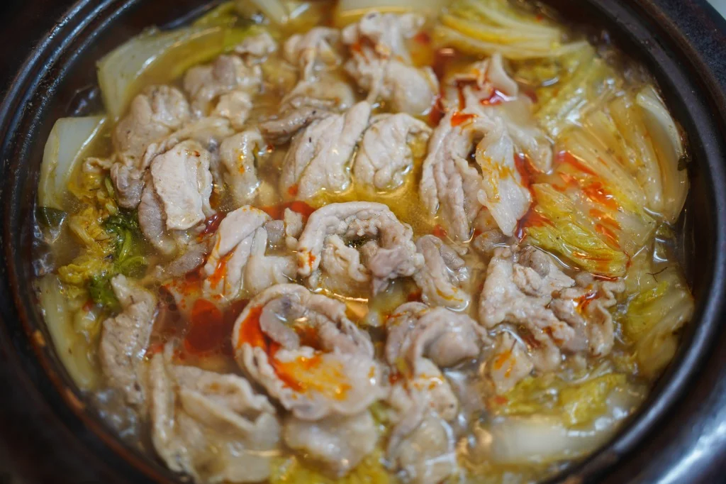 白菜と豚肉のぶち込み中華鍋