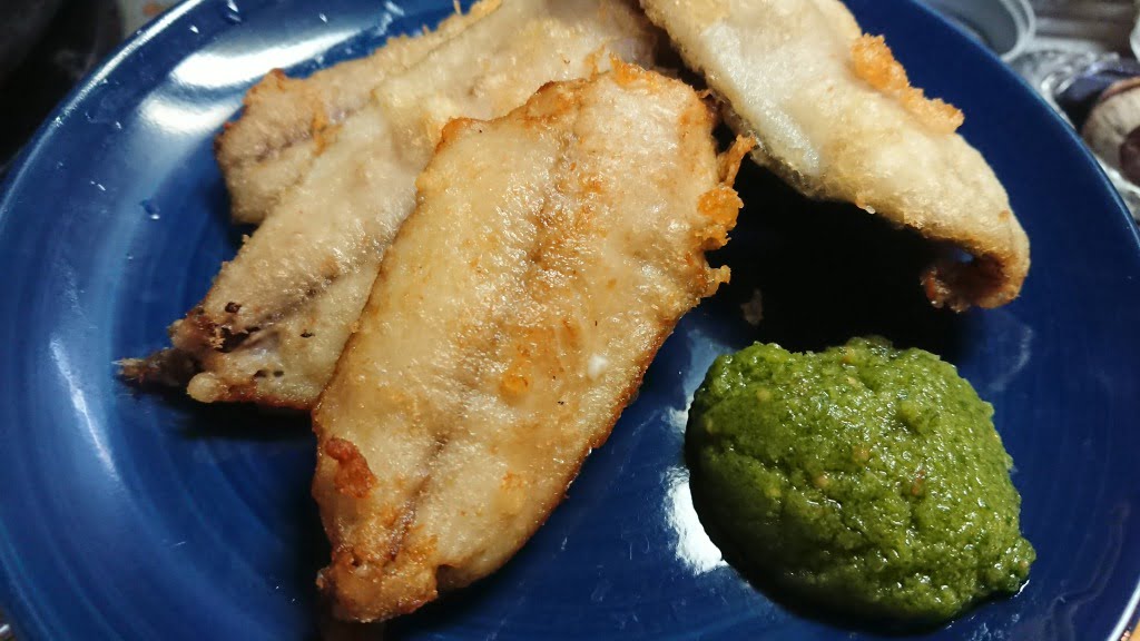 鯵のフリットサルサベルデ