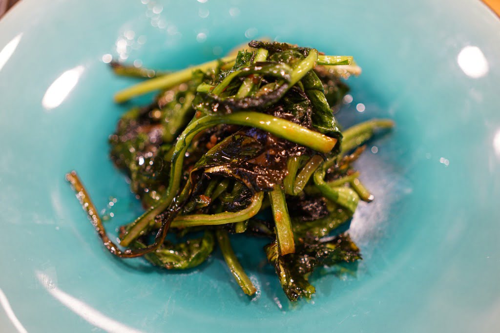 清見オレンジ薫る紫小カブの葉焼き