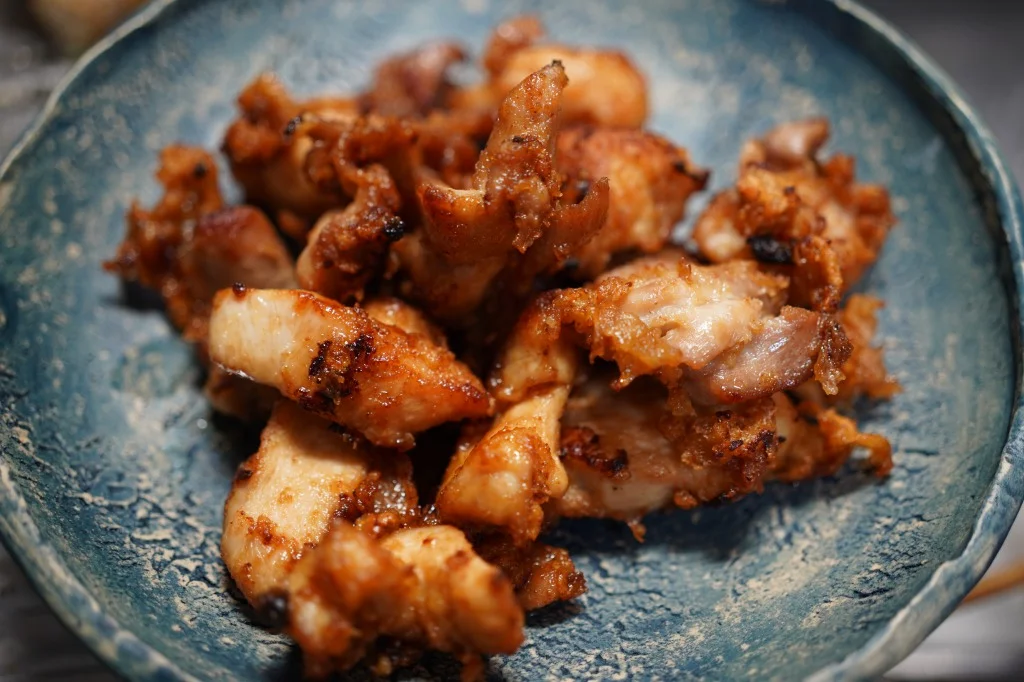 万能つゆで作る薄衣の鶏の唐揚げ（むね）
