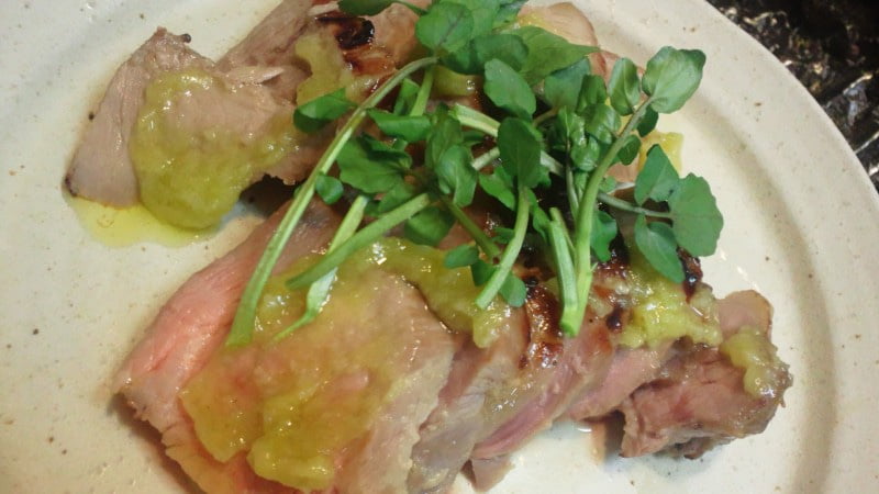 野郎飯流・塩麹仕込みのローストポーク・わさび麹ソース