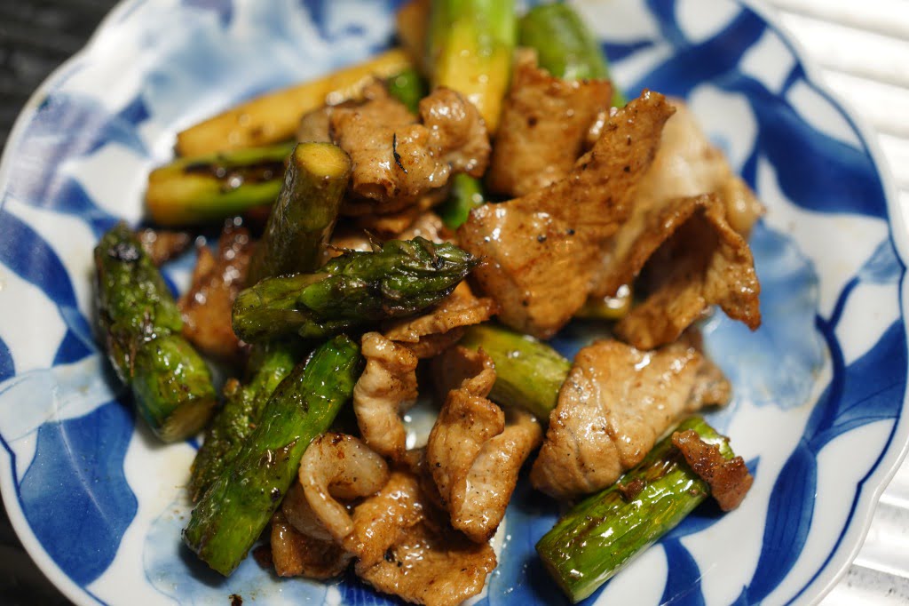 豚アスパラ醤油バター