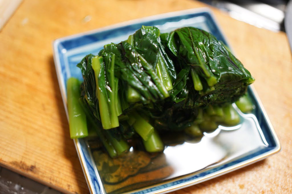 つるむらさき出汁醤油がけ