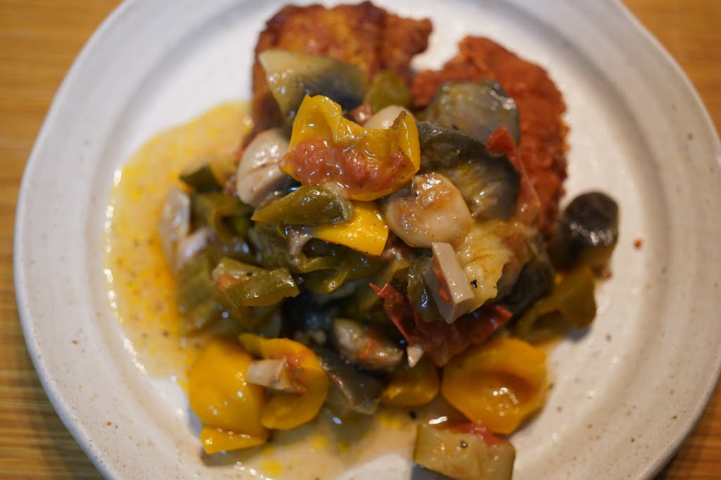 コンビニチキンとラタトゥイユ