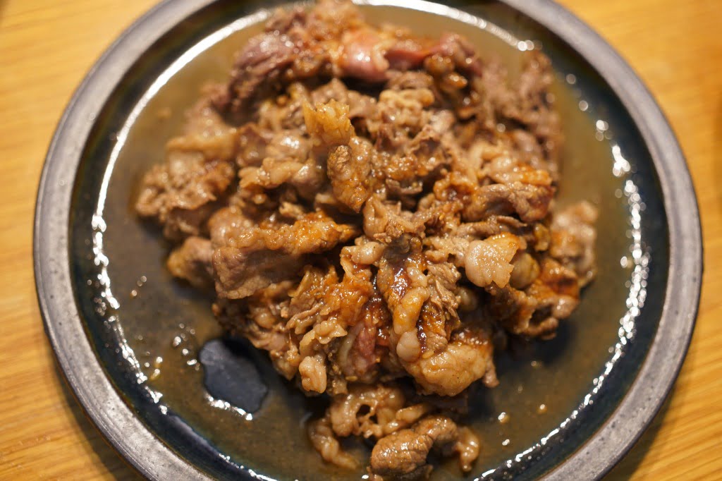 ご飯のおかずの為の意識低い牛切り落とし肉タレ焼肉