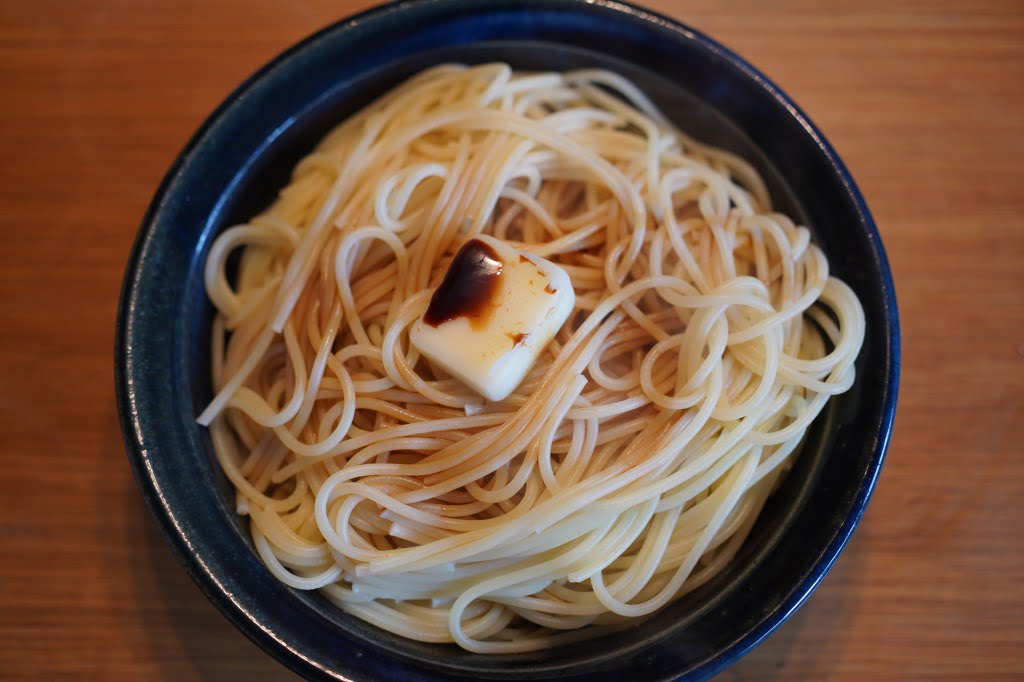 発酵バターと溜まり醤油のスパゲッティ