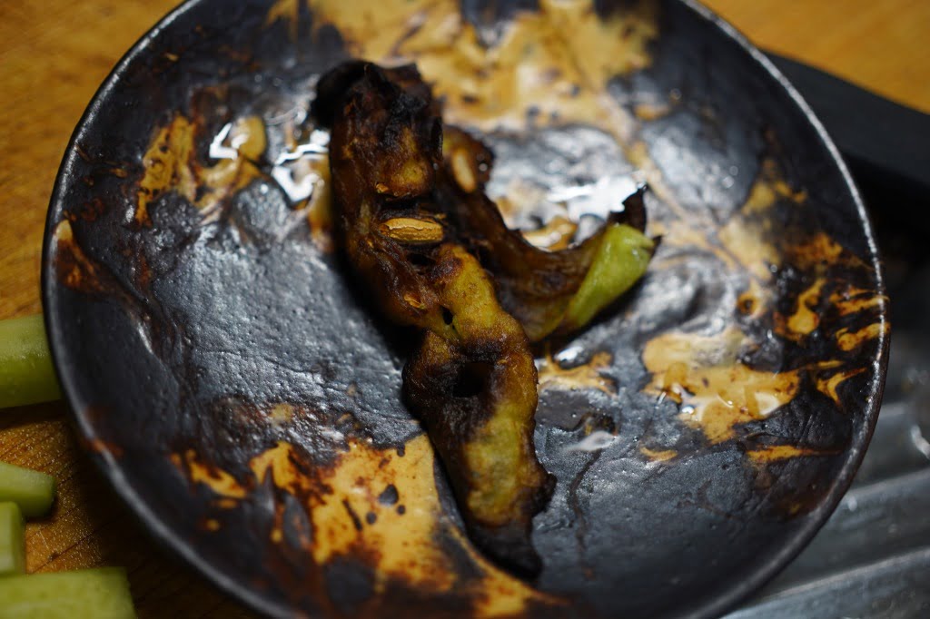 ゴーヤのわたの素揚げ