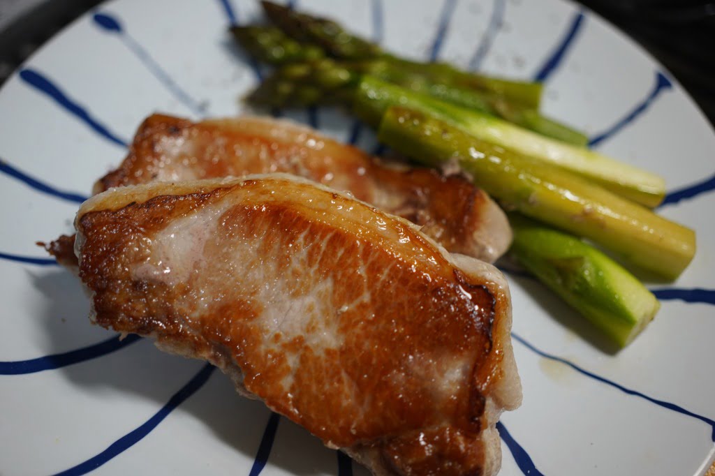 厚切り豚ロース肉柚子胡椒ソテー