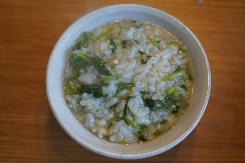 水炊きの〆に食べる七草粥