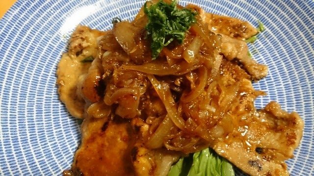 野郎飯流・飴色玉葱の豚生姜焼き