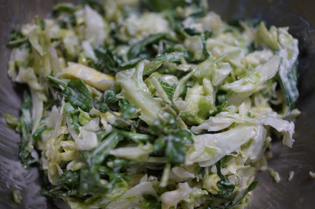 肉料理に合わせた、俺が食べたいグリーンコールスロー