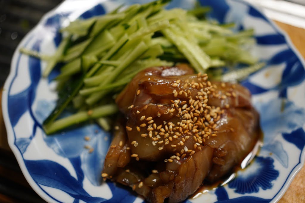 ひらめのたまり醤油りゅうきゅう