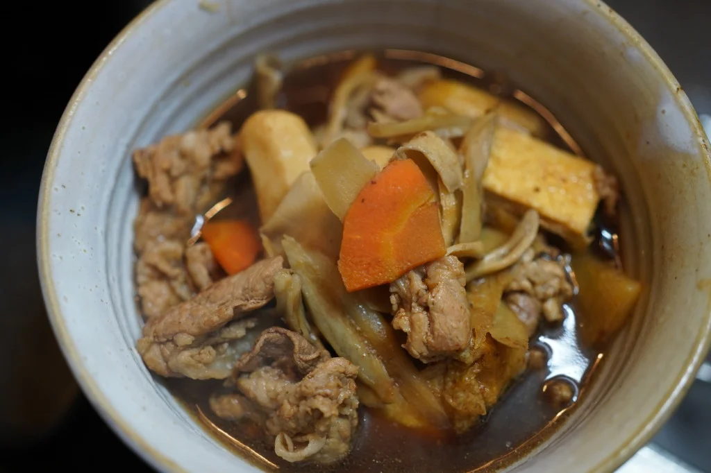 具沢山おかず系赤味噌豚汁