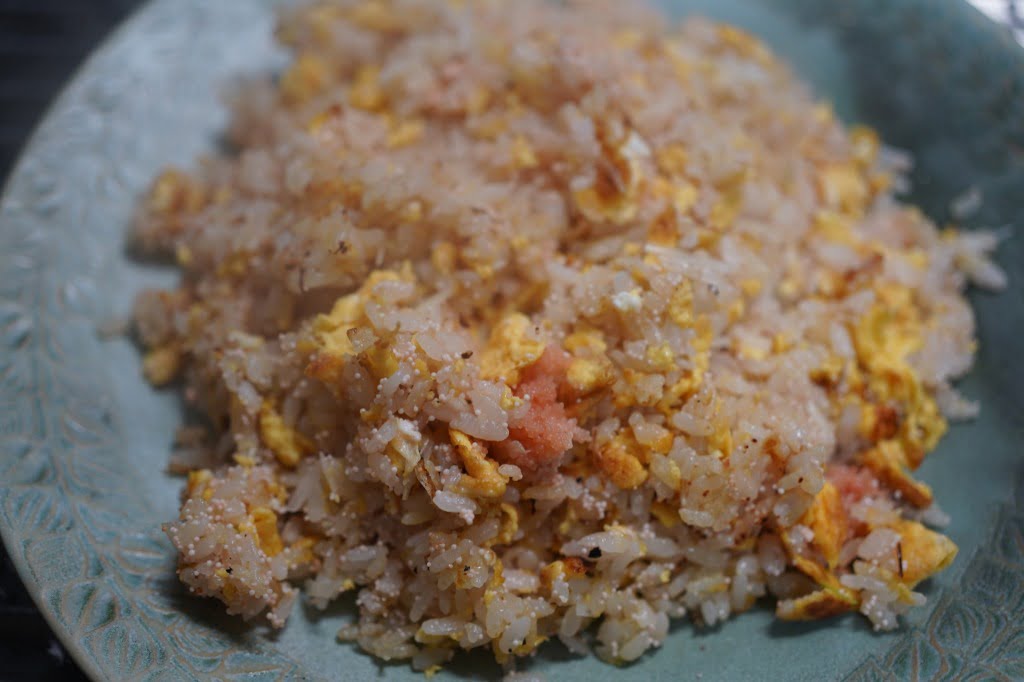 超シンプルに仕上げる生たらこチャーハン