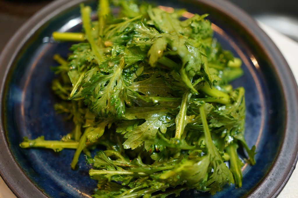 1分で作る生が美味い春菊の九州醤油ナムル