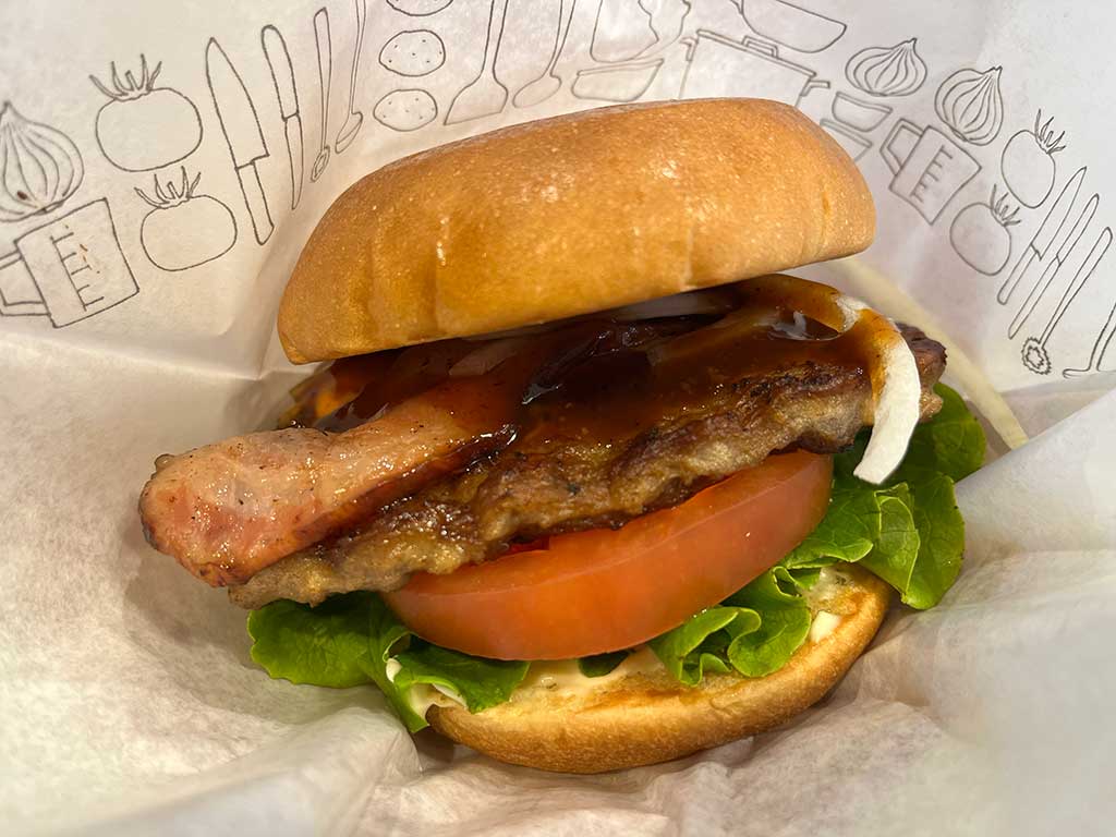 モスバーガーの、新とびきりベーコン＆チーズ 〜北海道チーズ〜