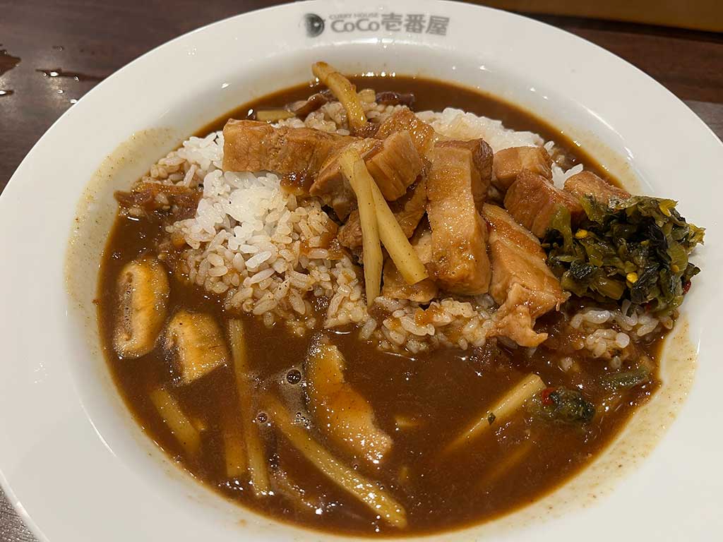 カレーハウスCoCo壱番屋の五香粉香る魯肉スパイスカレー
