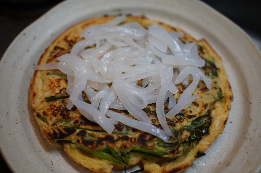 生いかとニラだけのチヂミ