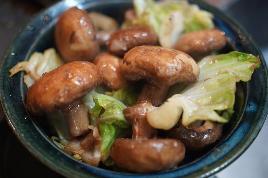 アンチョビキャベツマッシュルーム