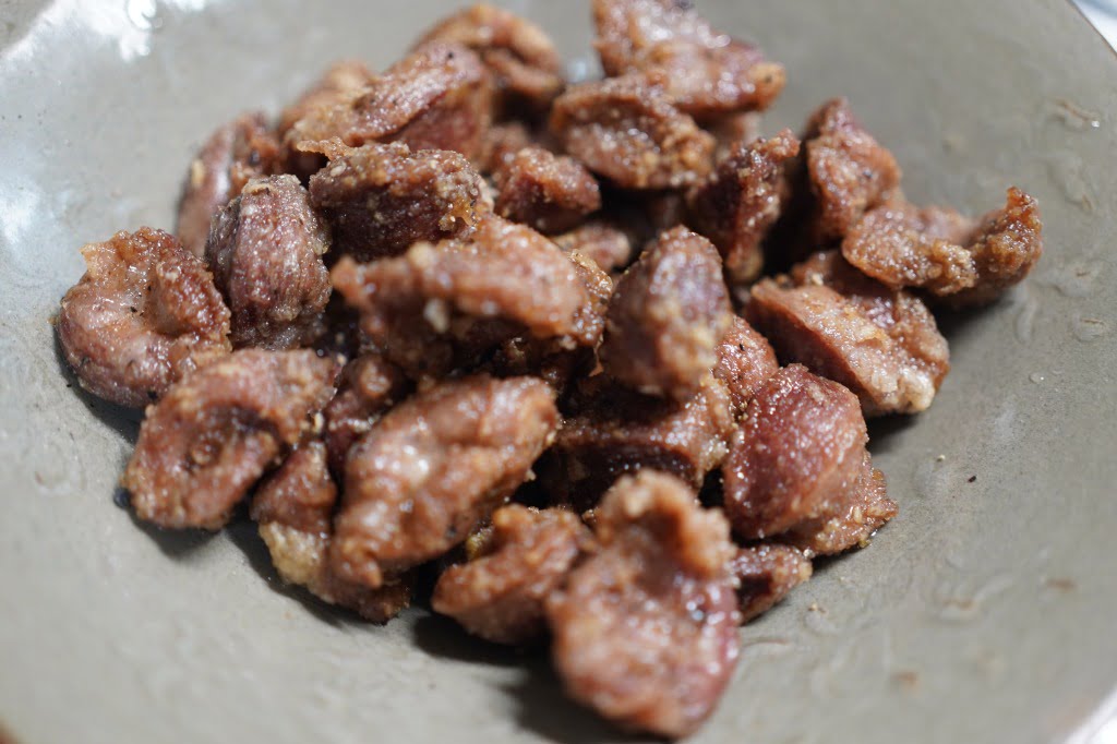 鶏砂肝の塩マサラ唐揚げ