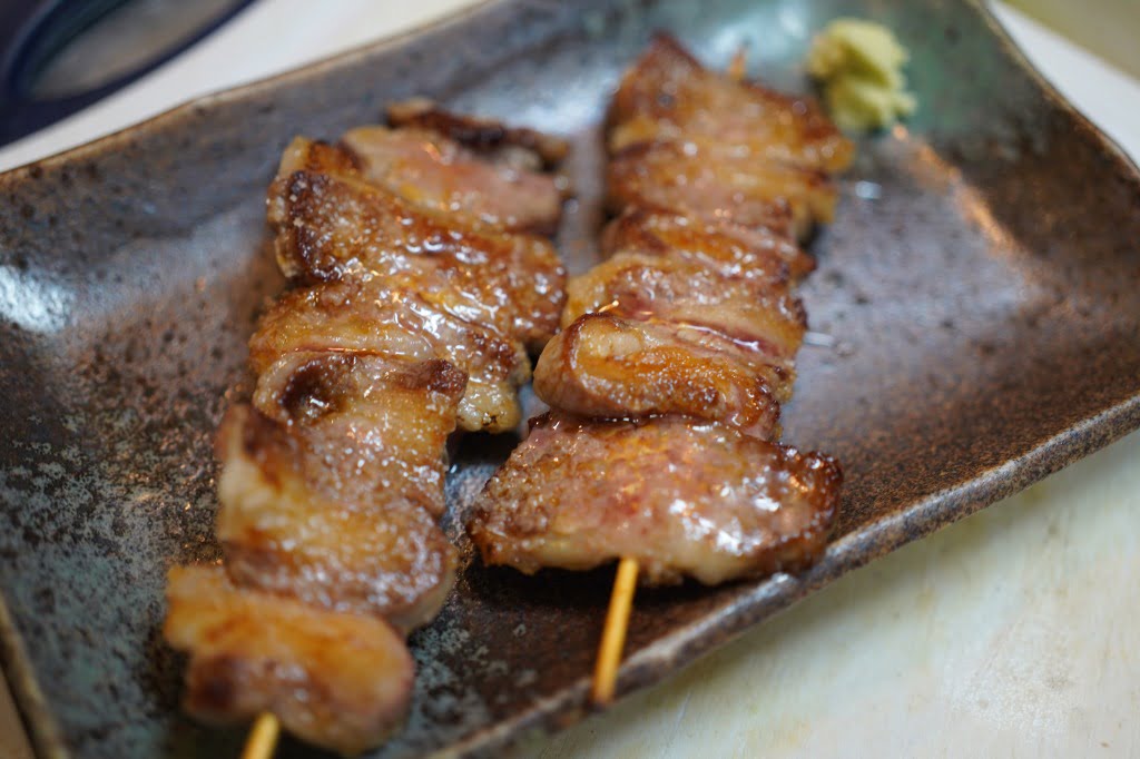 和牛かっぱ塩串焼き