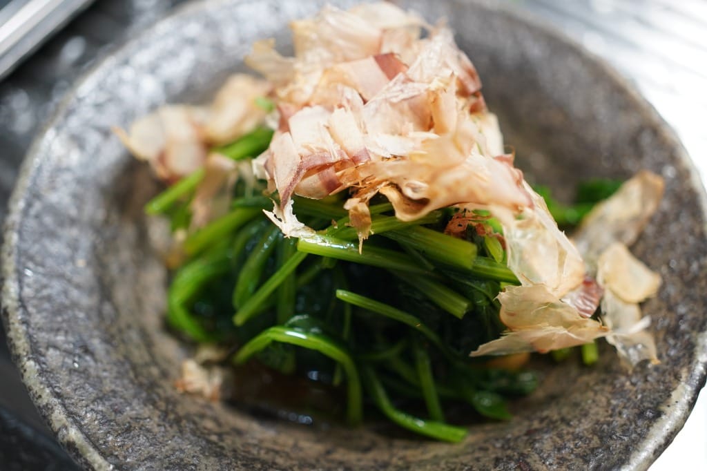 ふつうの、ほうれんそうのおひたし。