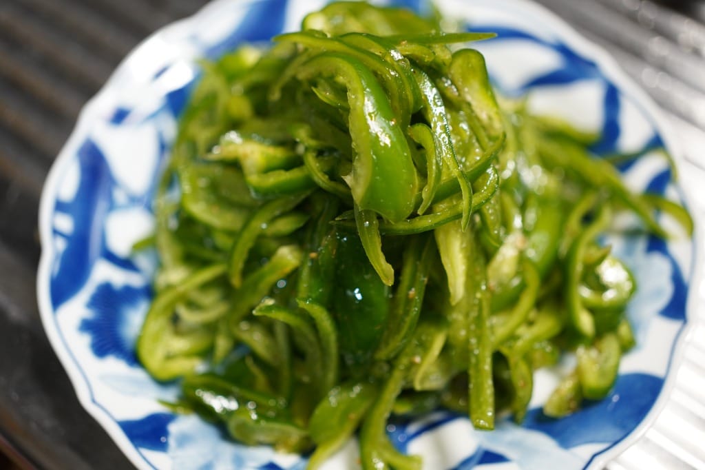 ピーマンの細切りナンプラー和え