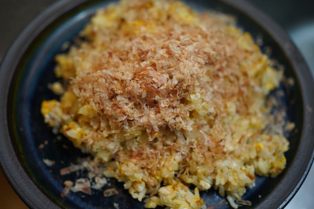 削り節たっぷりチャーハン