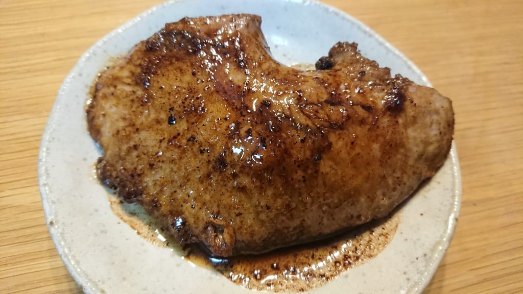 マグロほほ肉バター醤油焼き