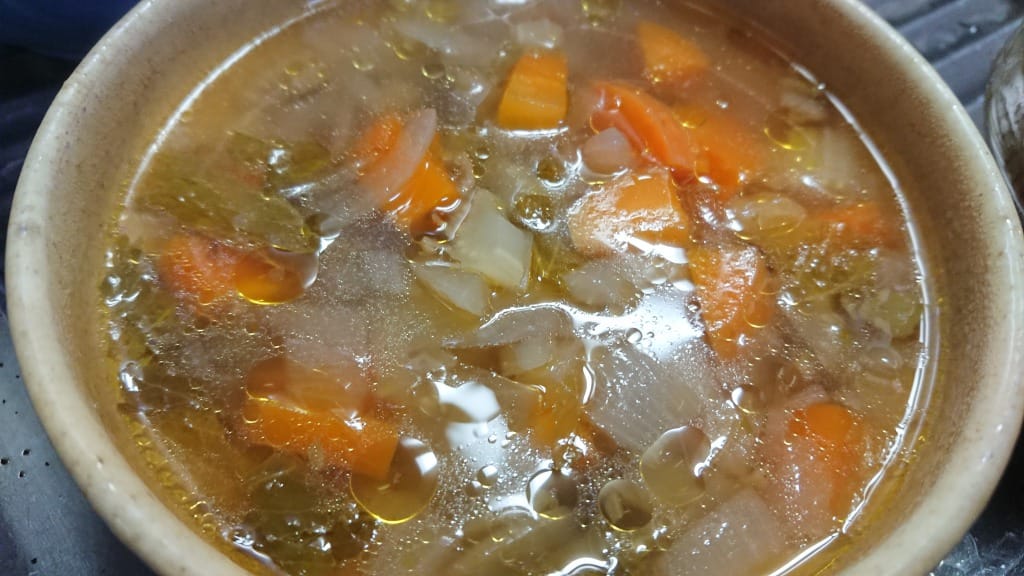 セロリにんじんスープ