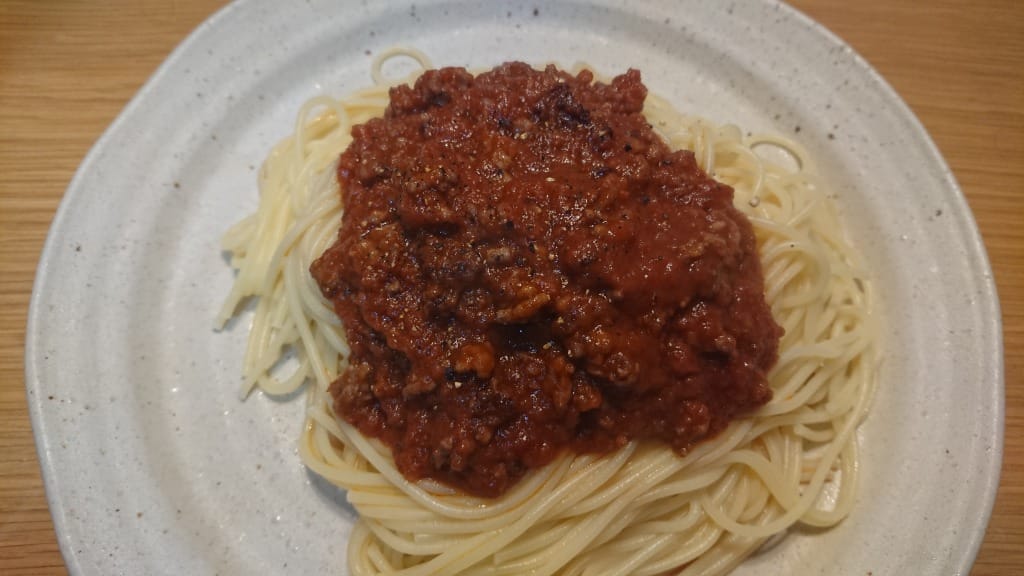 ふつうのスパゲッティミートソース