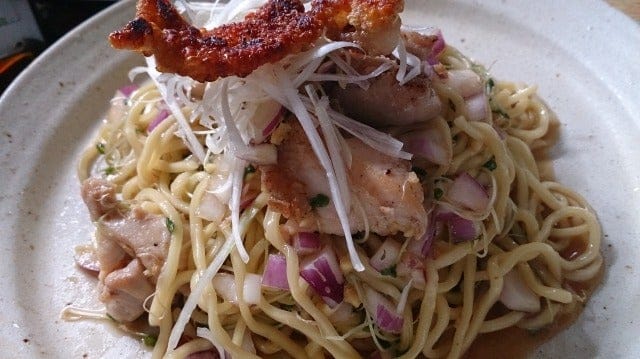 野郎飯流・鶏油和えそば(油そば)