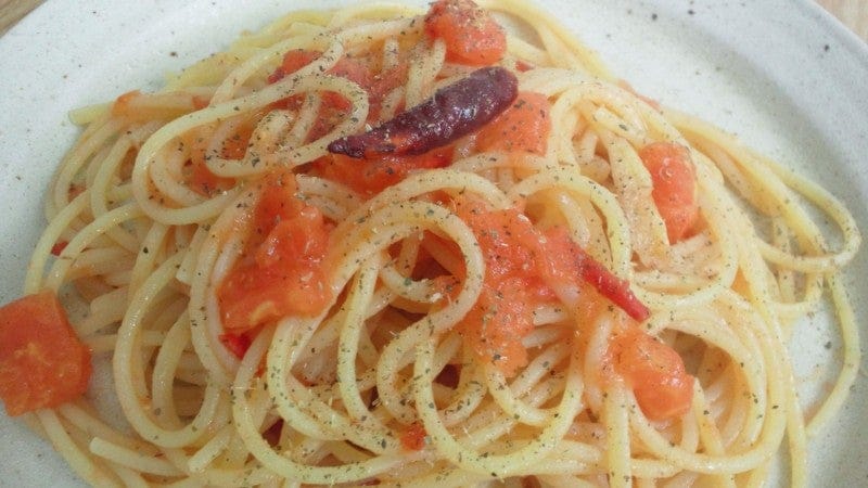 野郎飯流・いわき愛菜トマトのペペロンチーノ