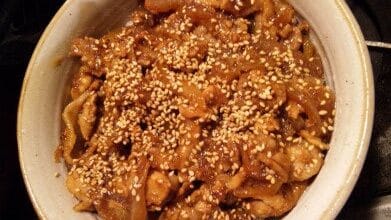 野郎的な豚の生姜焼き丼