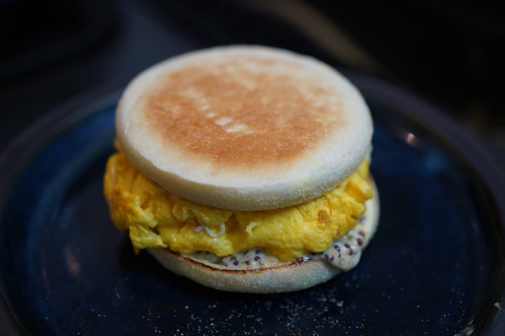 野郎飯の朝食オムレツマフィン