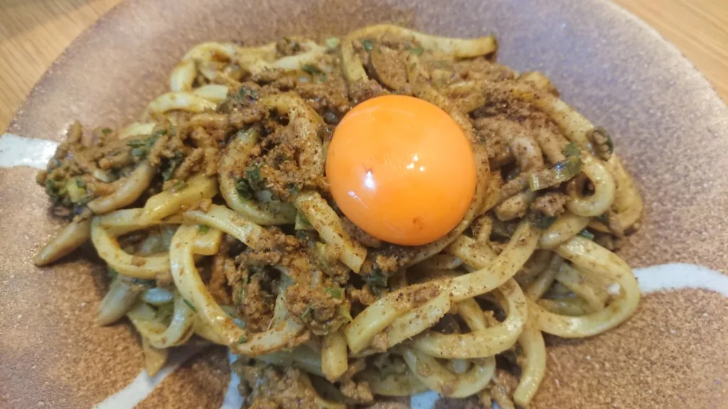 ドライカレーうどん