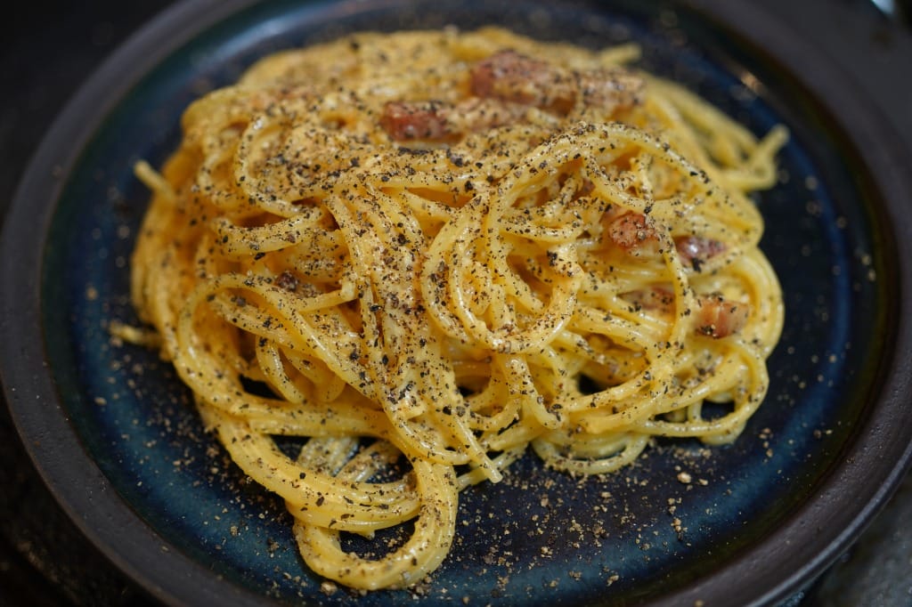 昭和から平成中期時代のスパゲッティカルボナーラ