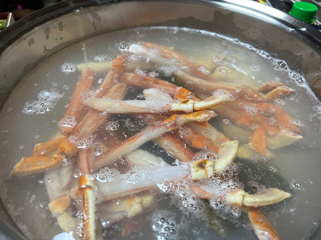 野郎飯一家の蟹しゃぶ豚しゃぶ