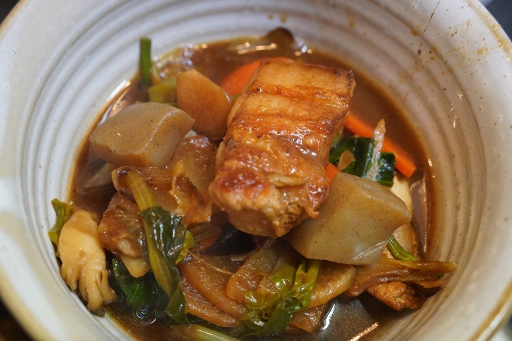 厚切り豚肉とごろごろ野菜のおかず豚汁