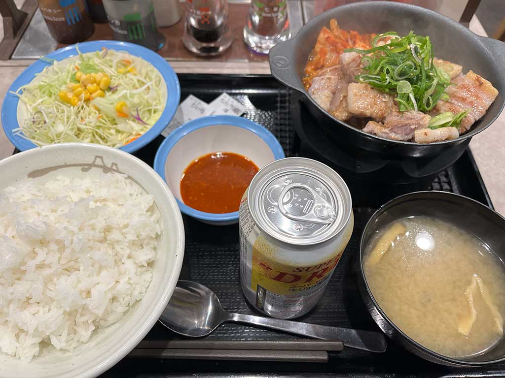 松屋のサムギョプサル風極厚豚バラ焼肉定食、久々にこれアリだと思った件